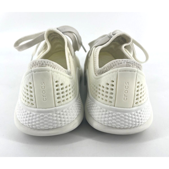 Crocs LiteRide Pacer Cream 205234 Casual Comfort Shoes Women Size 6 - Picture 5 of 13